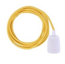Dark yellow cable 3 m. w/white porcelain