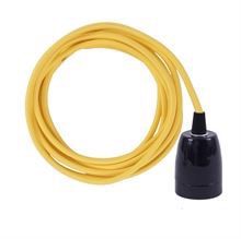 Dark yellow cable 3 m. w/black porcelain