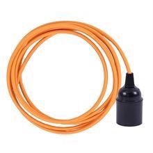 Pale orange cable 3 m. w/bakelite lamp holder