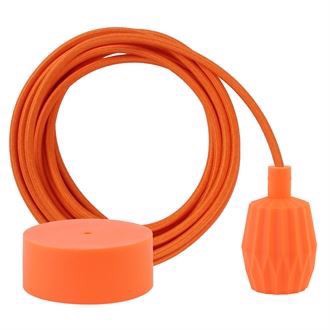 Orange cable 3 m. w/deep orange Plisse