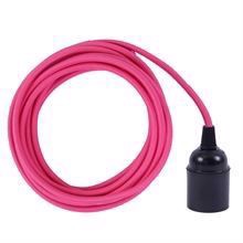 Pink cable 3 m. w/bakelite lamp holder
