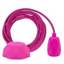 Hot pink cable 3 m. w/hot pink Facet