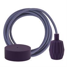 Deep purple cable 3 m. w/deep purple Plisse