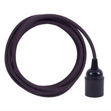 Dusty Deep purple cable 3 m. w/bakelite lamp holder