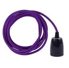 Purple cable 3 m. w/black porcelain