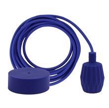 Cobalt blue cable 3 m. w/dark blue Plisse