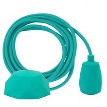 Turquoise cable 3 m. w/turquoise Facet