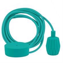 Turquoise cable 3 m. w/turquoise Plisse