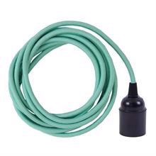 Dusty Pale turquoise cable 3 m. w/bakelite lamp holder