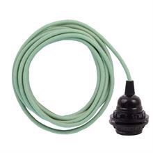 Dusty Apple green cable 3 m. w/bakelite lamp holder w/2 rings E27