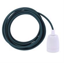Bottle green cable 3 m. w/white porcelain