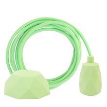 Spring green cable 3 m. w/pale green Facet