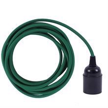 Dark green cable 3 m. w/bakelite lamp holder
