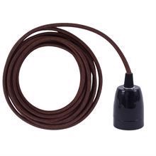 Brown cable 3 m. w/black porcelain