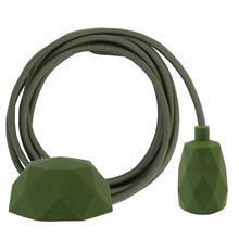 Dusty Army green cable 3 m. w/army green Facet