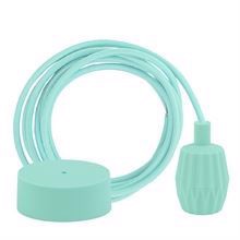 Mint cable 3 m. w/pale turquoise Plisse
