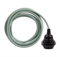 Olive green cable 3 m. w/bakelite lamp holder w/2 rings E27