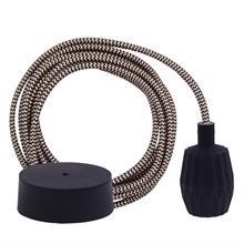 Gold Snake cable 3 m. w/black Plisse