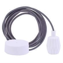 Black Snake cable 3 m. w/white Plisse