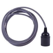 Black Stripe cable 3 m. w/bakelite lamp holder