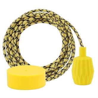 Yellow Cheque cable 3 m. w/yellow Plisse
