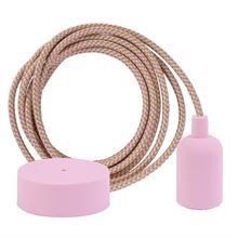 Pastel Mix cable 3 m. w/pale pink New