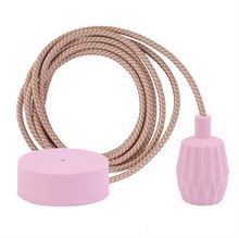Pastel Mix cable 3 m. w/pale pink Plisse