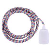 White Rainbow cable 3 m. w/white porcelain