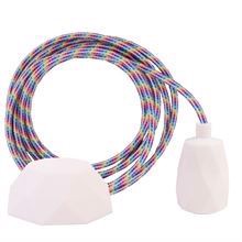 White Rainbow cable 3 m. w/white Facet