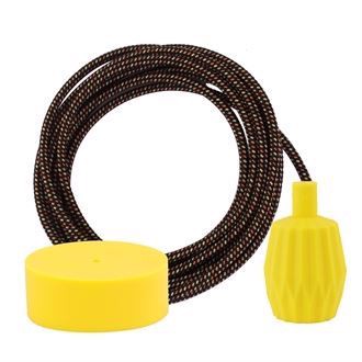 Warm Mix cable 3 m. w/yellow Plisse