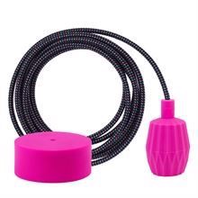 Cold Mix cable 3 m. w/hot pink Plisse