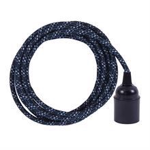 Blue Mix cable 3 m. w/bakelite lamp holder