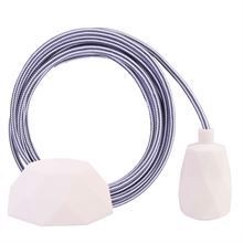 Grey Stripe cable 3 m. w/white Facet