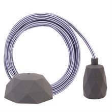 Grey Stripe cable 3 m. w/dark grey Facet