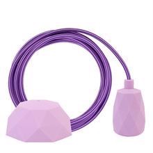 Purple Stripe cable 3 m. w/lilac Facet