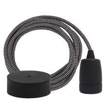 Silver Snake cable 3 m. w/black Copenhagen