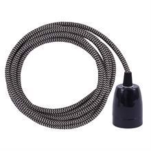 Silver Snake cable 3 m. w/black porcelain