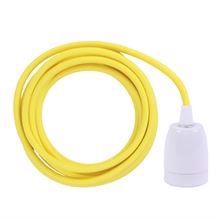 Dusty Yellow cable 3 m. w/white porcelain