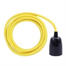 Dusty Yellow cable 3 m. w/black porcelain