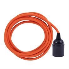 Dusty Deep orange cable 3 m. w/bakelite lamp holder