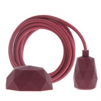 Dusty Mulberry cable 3 m. w/mulberry Facet