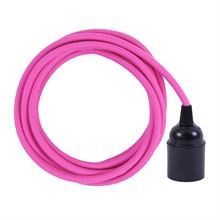 Dusty Hot pink cable 3 m. w/bakelite lamp holder