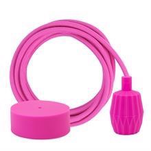 Dusty Hot pink cable 3 m. w/hot pink Plisse