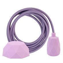 Dusty Lilac cable 3 m. w/lilac Facet
