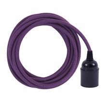 Dusty Purple cable 3 m. w/bakelite lamp holder