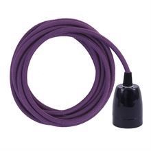 Dusty Purple cable 3 m. w/black porcelain