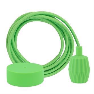Dusty Lime green cable 3 m. w/limegreen Plisse