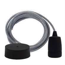 Dusty Black Snake cable 3 m. w/black Copenhagen