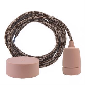 Dusty Latte Snake cable 3 m. w/nude Copenhagen