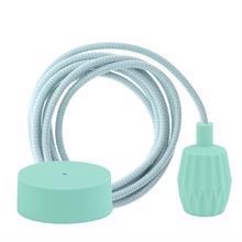 Dusty Turquoise Snake cable 3 m. w/pale turquoise Plisse